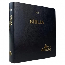 Bíblia Sagrada Leia e Anote | NVI | Capa Luxo Preta